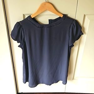 Gray loft xs short sleeve blouse